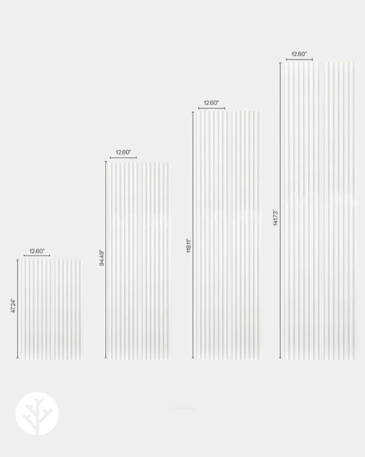 Black Color Matte Acoustic Slat Wall Panels
