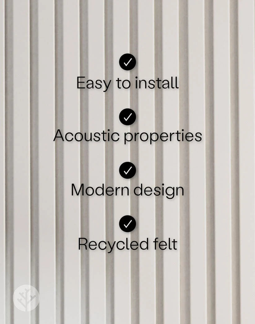 Black Color Matte Acoustic Slat Wall Panels